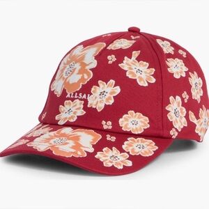 AllSaints Floral Baseball Cap